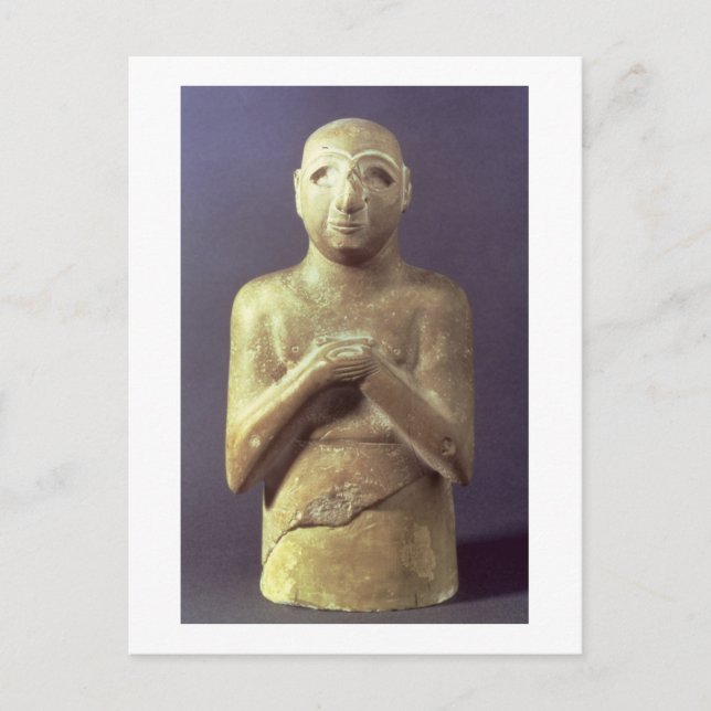 Carte Postale Statue de l'Utu God, Mésopotamian, c.2400 BC (li (Devant)