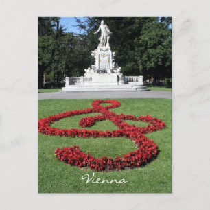 Carte Postale statue de mozart