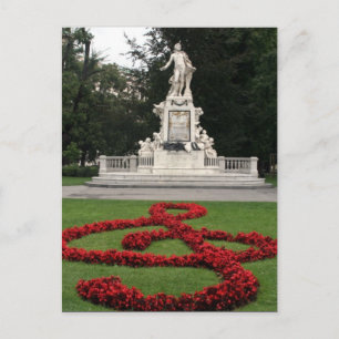 Carte Postale statue de mozart wien
