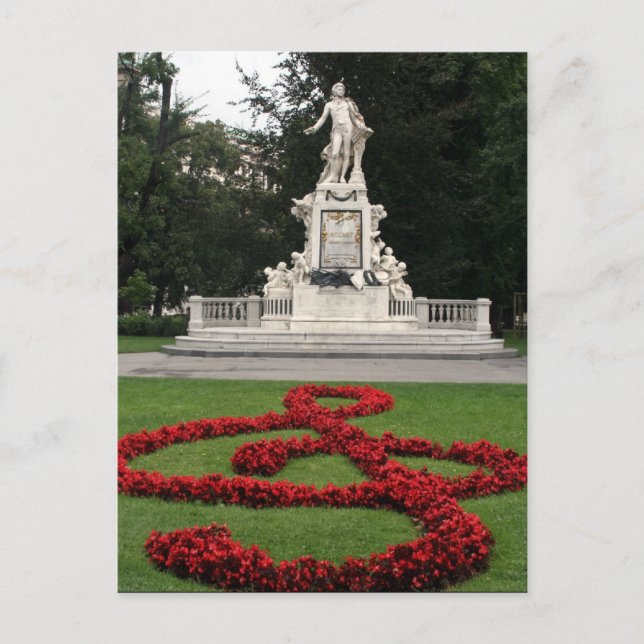 Carte Postale statue de mozart wien (Devant)