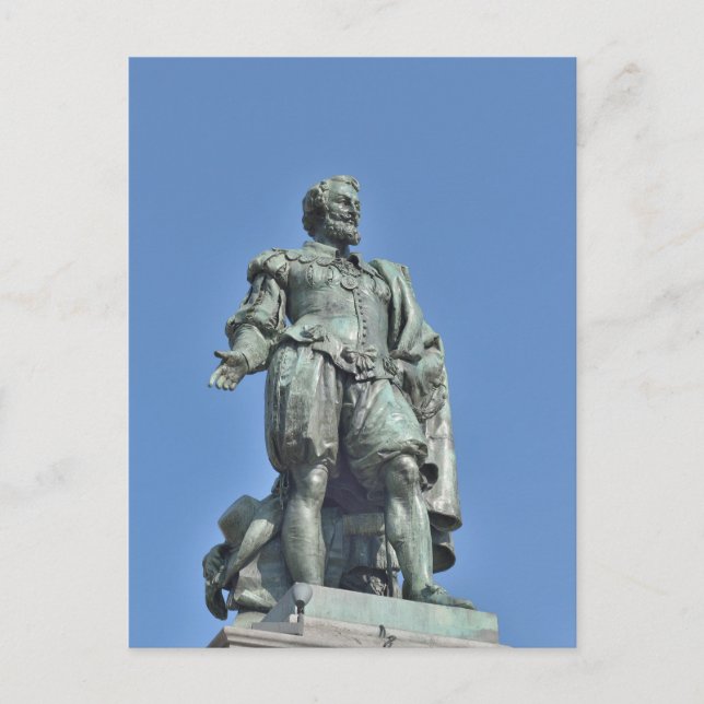 Carte Postale Statue de Pierre Paul Rubens à Anvers (Devant)