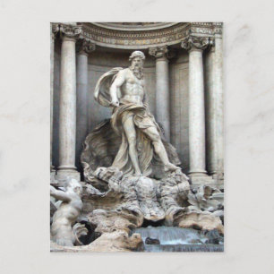 Carte Postale statue de trevi