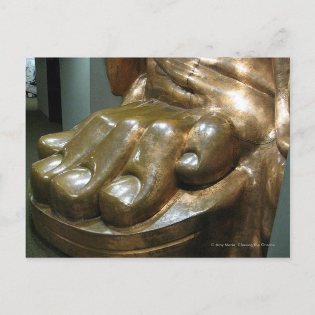 Carte Postale Statue des orteils de la liberté (Devant)