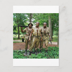 Carte Postale Statue des trois militaires   Soldats du Vietnam