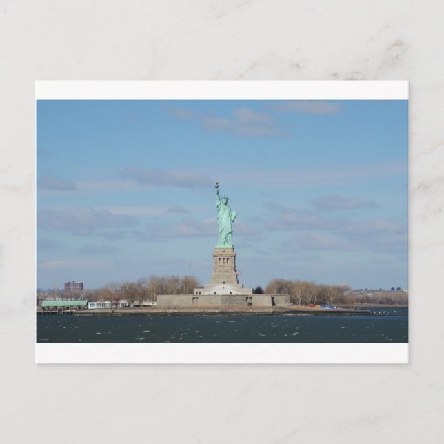 Carte Postale Statue d'île d'Ellis de liberté (Devant)