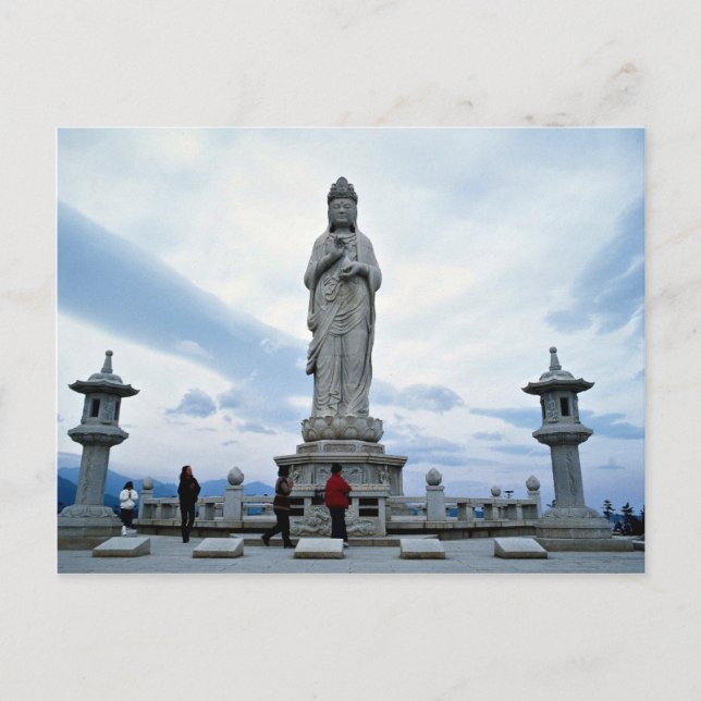 Carte Postale Statue d'image bouddhiste, Naksansa (temple) (Devant)