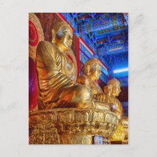 Carte Postale statue d'image de Bouddha thaïlandais chinois