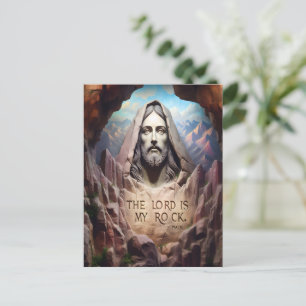 Carte Postale Statue divine : Le Seigneur est mon roc