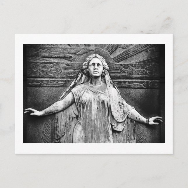 Carte Postale Statue du cimetière, Ange (Devant)