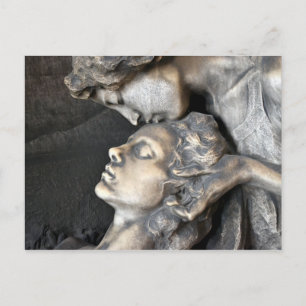 Carte Postale Statue du cimetière de Milan