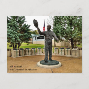 Carte Postale Statue du gouverneur de l'Arkansas Sid McMath