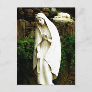 Carte Postale Statue du jardin de la Vierge Marie