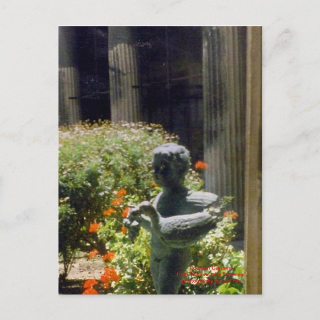 Carte Postale Statue du jardin de Pompéi (Devant)