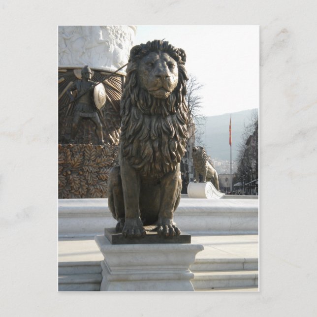 Carte Postale Statue du lion (Devant)
