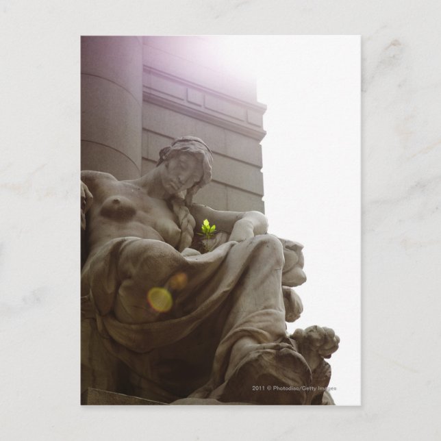 Carte Postale Statue du Musée national des Indiens d'Amérique (Devant)