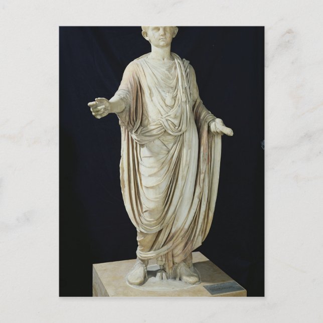 Carte Postale Statue d'un enfant (Devant)