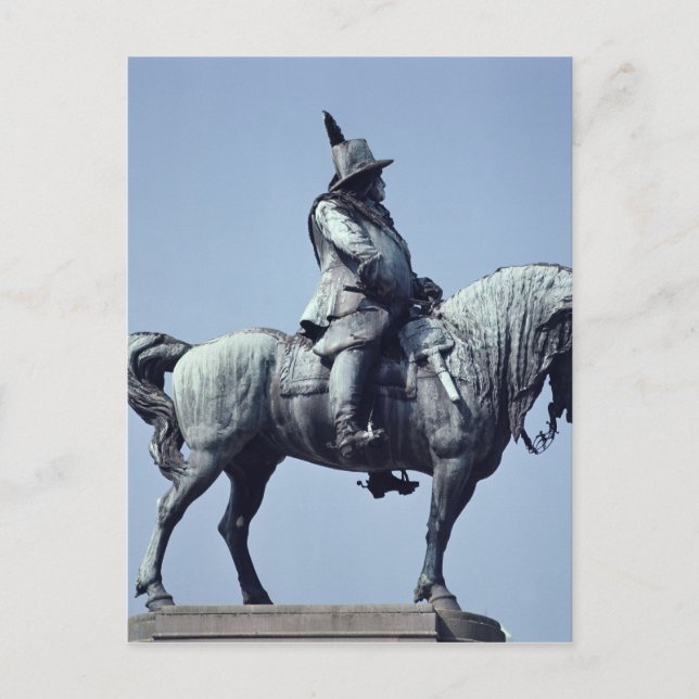 Carte Postale Statue équestre de Charles Gustav X, (Devant)