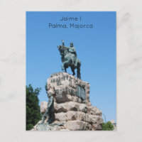 Statue équestre de Jaime I. à Placa Espanya Pos