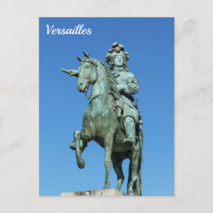 Carte Postale Statue équestre de Louis XIV à Versailles
