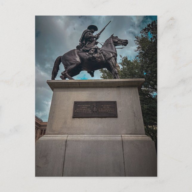 Carte Postale Statue équestre de soldat historique (Devant)