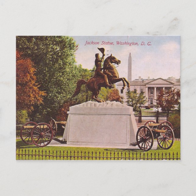 Carte Postale Statue Jackson (Devant)