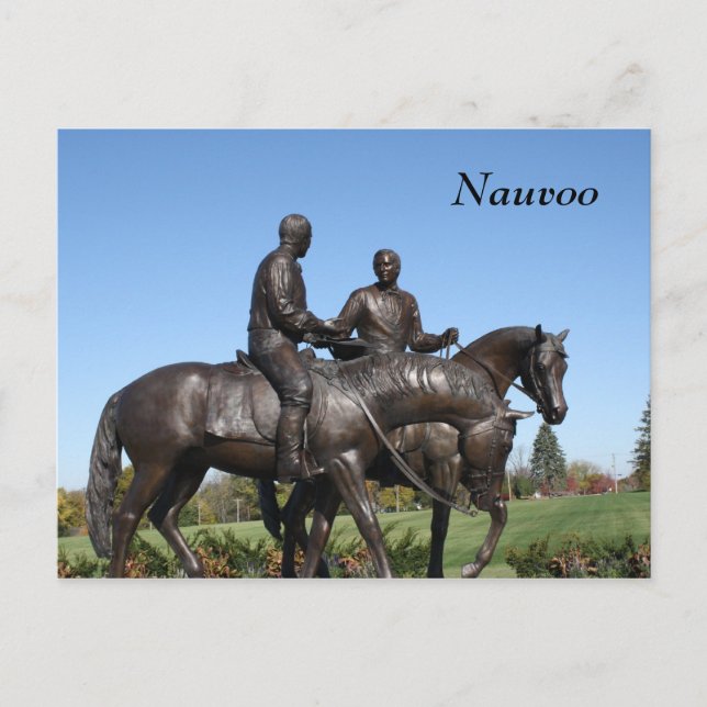 Carte Postale Statue Joseph et Hyrum Smith (Devant)