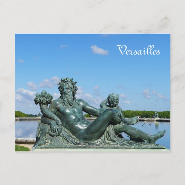 Carte Postale Statue La Loire dans le jardin du château de Versa (Devant)