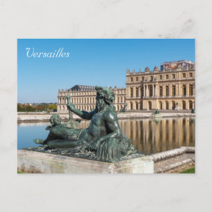 Carte Postale Statue Le Rhone in the garden of Versailles castle