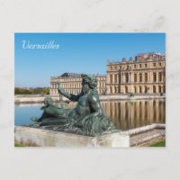 Statue Le Rhone in the garden of Versailles castle
