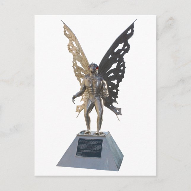 Carte Postale Statue Mothman de Point Agréable Virginie-Occident (Devant)