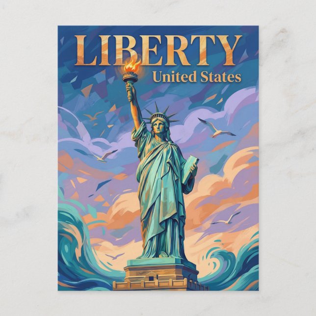 Carte Postale Statue of Liberty New York State (Devant)