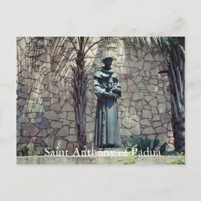 Carte Postale Statue of Saint Anthony of Padua Riverwalk (Devant)