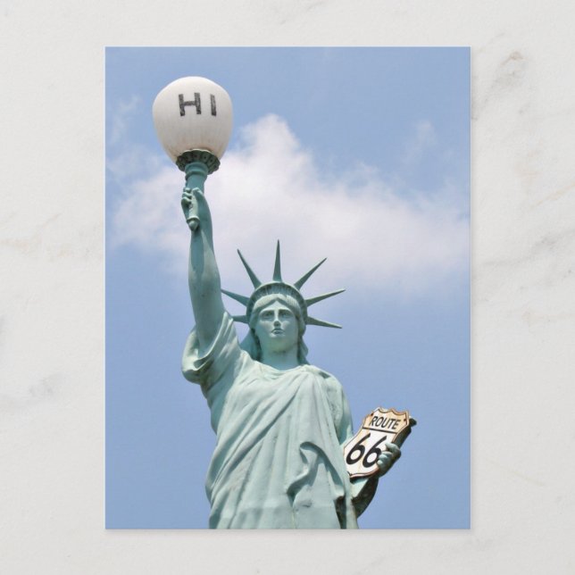 Carte Postale Statue Redneck de la Liberté (Devant)