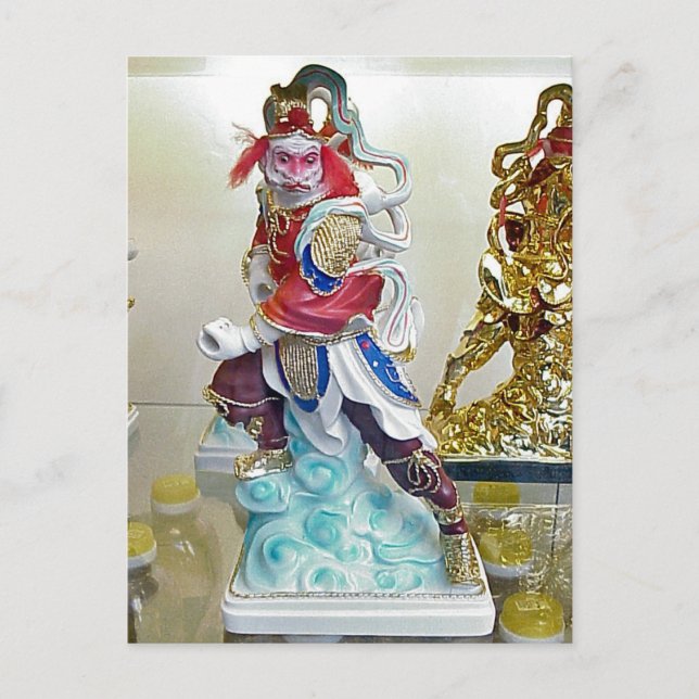 Carte Postale Statue religieuse chinoise (Devant)