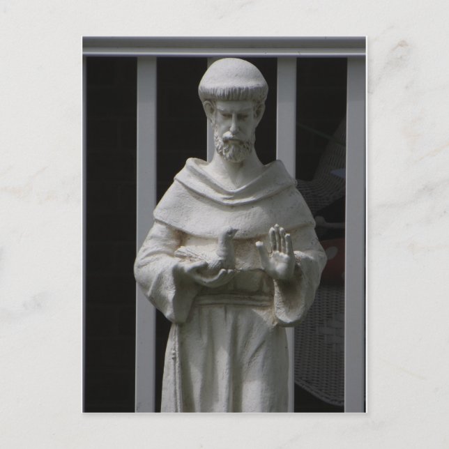 Carte Postale Statue Saint François (Devant)