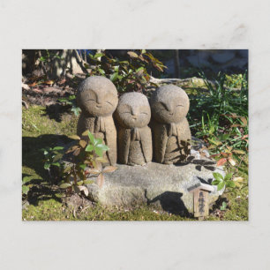 Carte Postale Statues de Jizo : Temple de Hase, Japon
