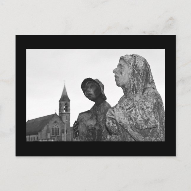 Carte Postale Statues de la Grande Famine d'Irlande à Dublin (Devant)