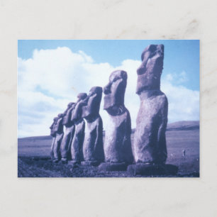 Carte Postale Statues de l'île de Pâques
