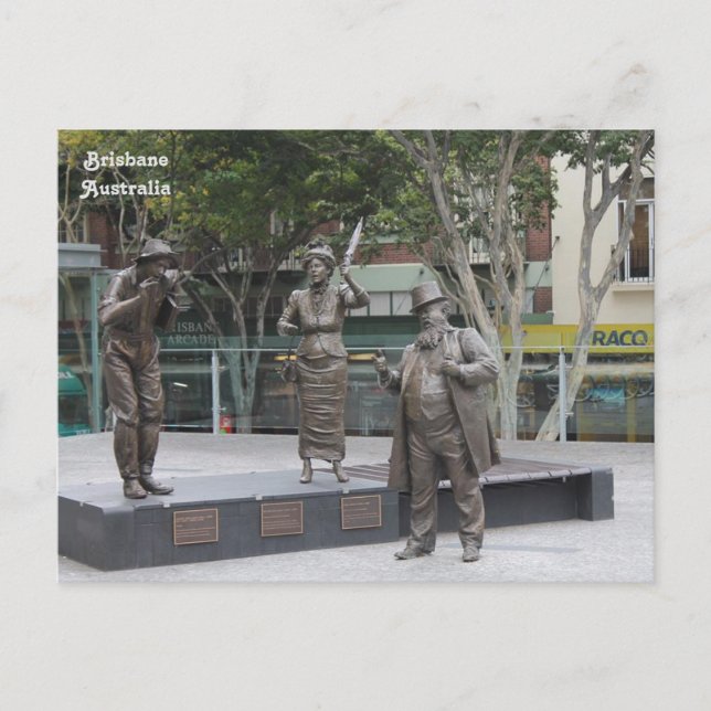 Carte Postale Statues en Brisbane, Australie (Devant)