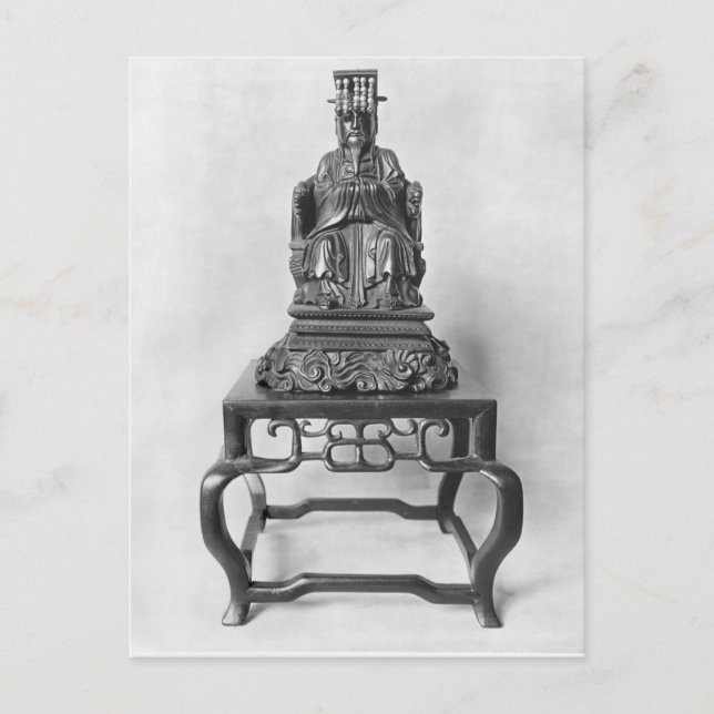 Carte Postale Statuette de Confucius comme Mandarin, Qing (Devant)