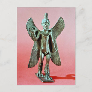 Carte Postale Statuette de Pazuzu, un démon du vent assyrien