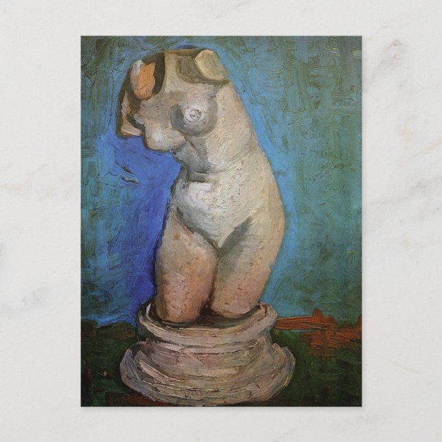 Carte Postale Statuette en plâtre Torse féminin par Vincent van  (Devant)