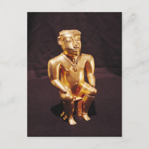 Carte Postale Statut d'un homme assis, Quimbaya