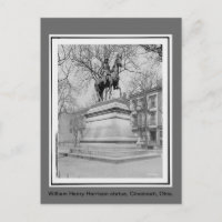 Statut William Henry Harrison, photo vintage