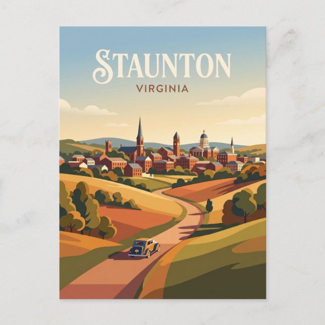 Carte Postale Staunton États-Unis (Devant)