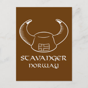 Carte Postale Stavanger Norvège Viking Casquette