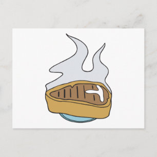 Carte Postale steak à l'os