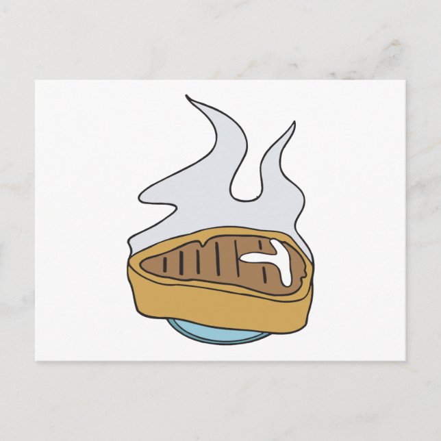 Carte Postale steak à l'os (Devant)