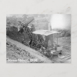 Carte Postale Steam Shovel, 1900