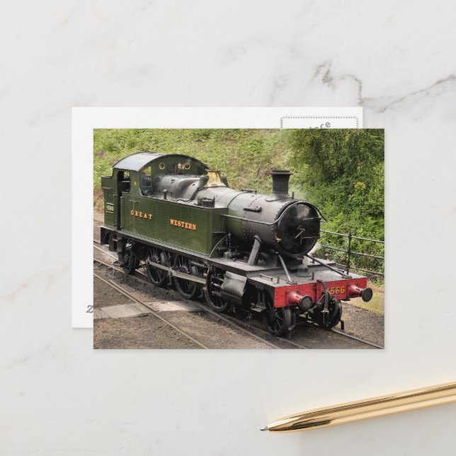 CARTE POSTALE STEAM TRAINS (Devant/Arrière en situation)